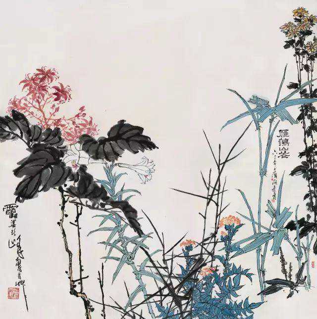 潘天寿题画诗｜绝美意境跃然纸上