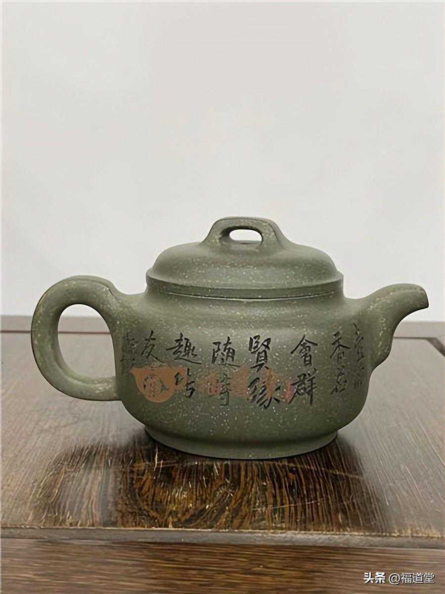 国大师顾绍培原创代表作《壁泉壶》，顾家雪花绿泥制