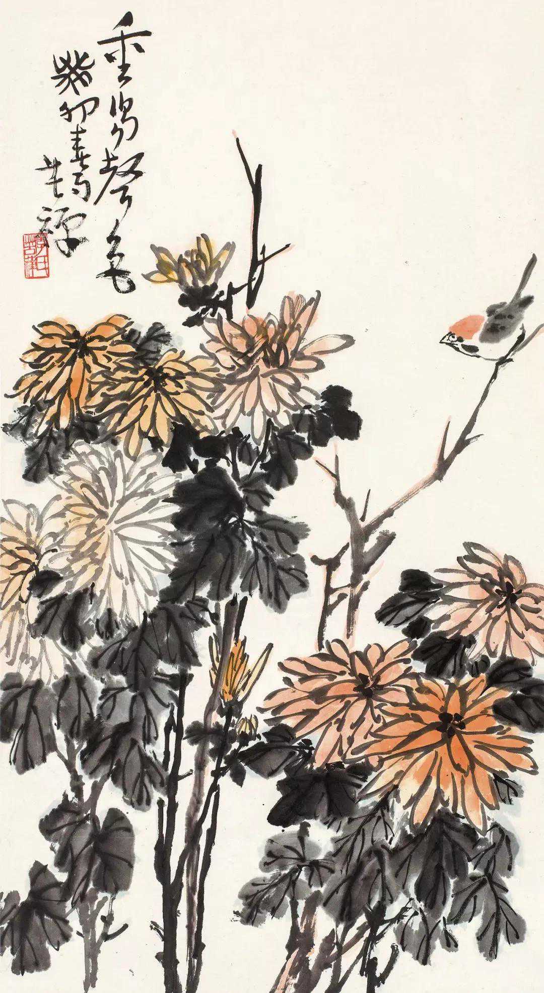 九九重阳，赏画家笔下的菊蟹，惬意之极