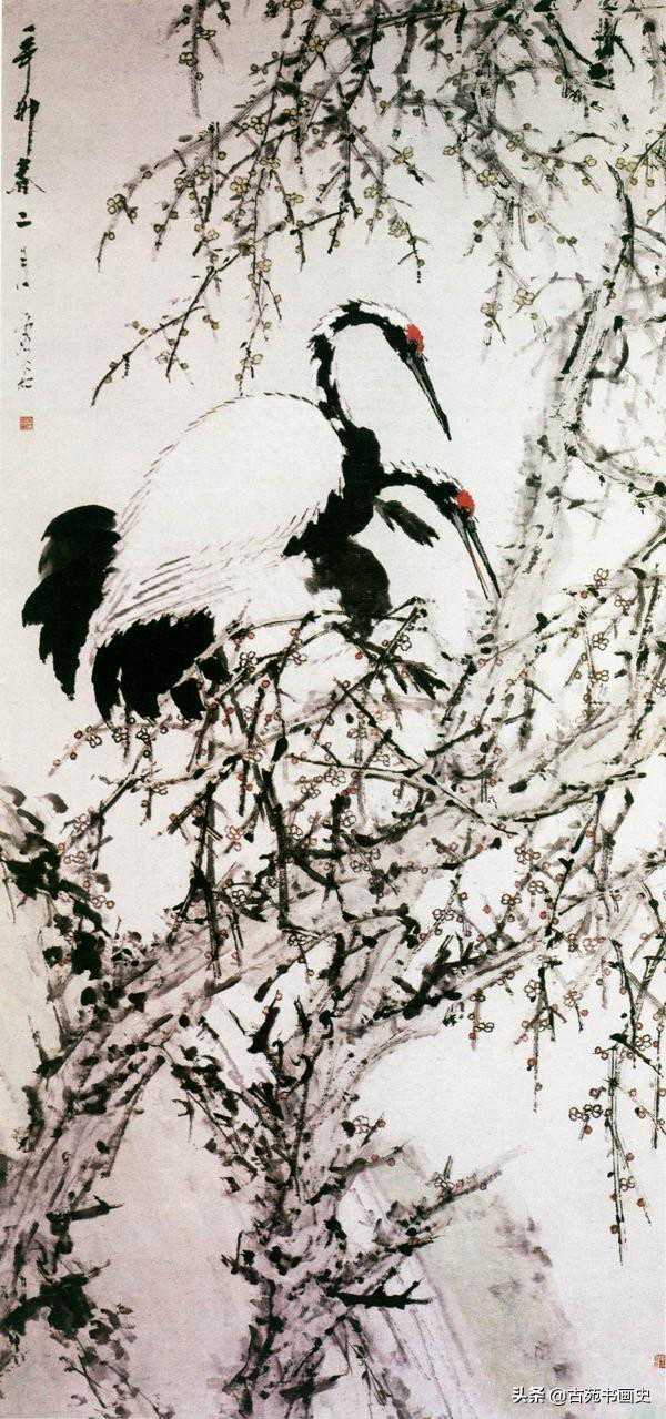 晚清画苑第一家《梅鹤图》