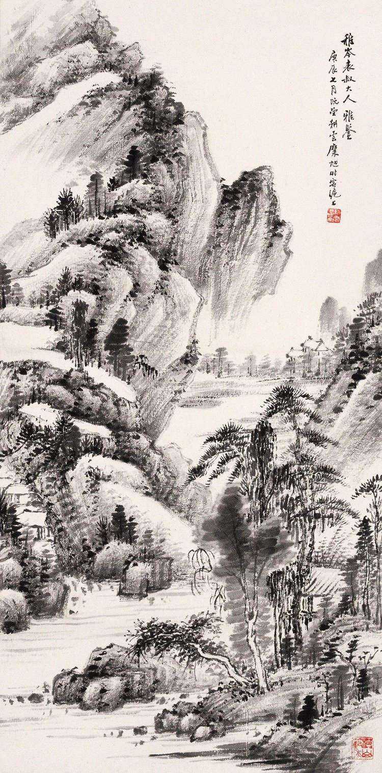 大风堂弟子糜耕云人物画、山水画最得大千神韵