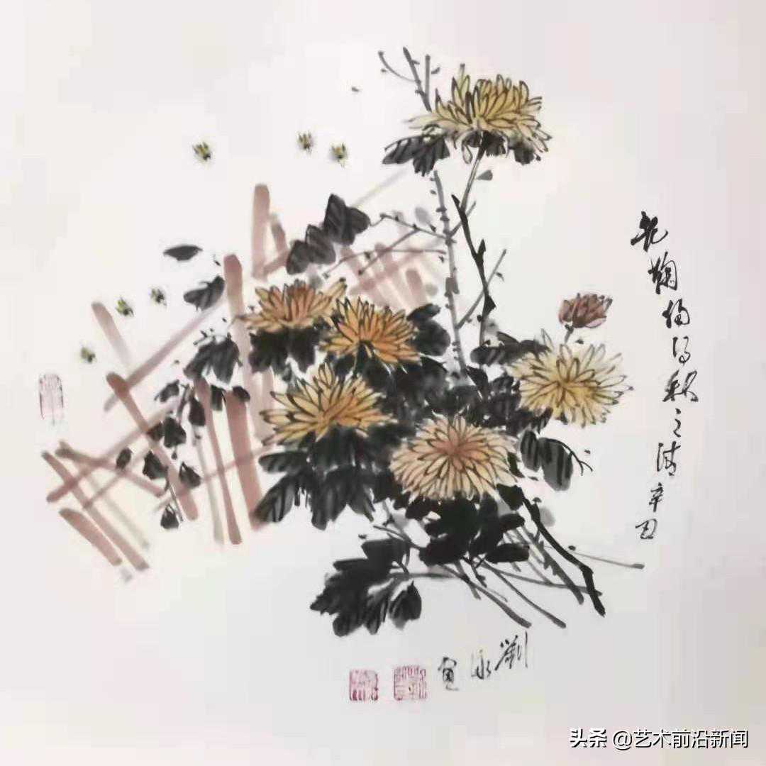 清逸 清雅 清高｜画家刘泳花卉系列韩国邀请展隆重启幕